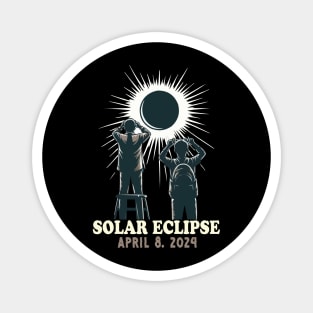 Total Solar Eclipse April 8 2024 Teacher Student Matching Magnet